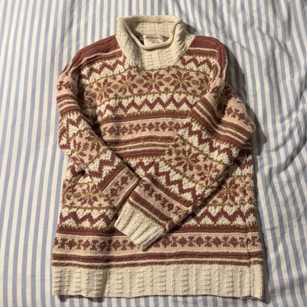 Vintage hand knit sweater size